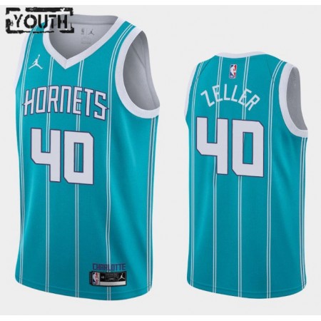 Kinder NBA Charlotte Hornets Trikot Cody Zeller 40 Jordan Brand 2020-2021 Icon Edition Swingman